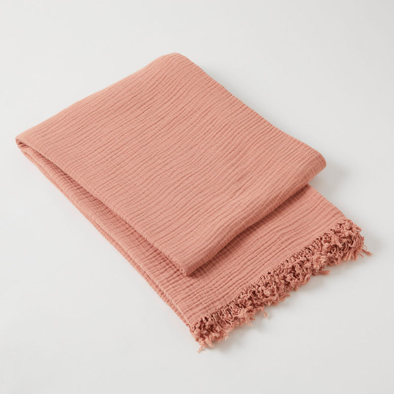 Brampton Throw- Rose Dust