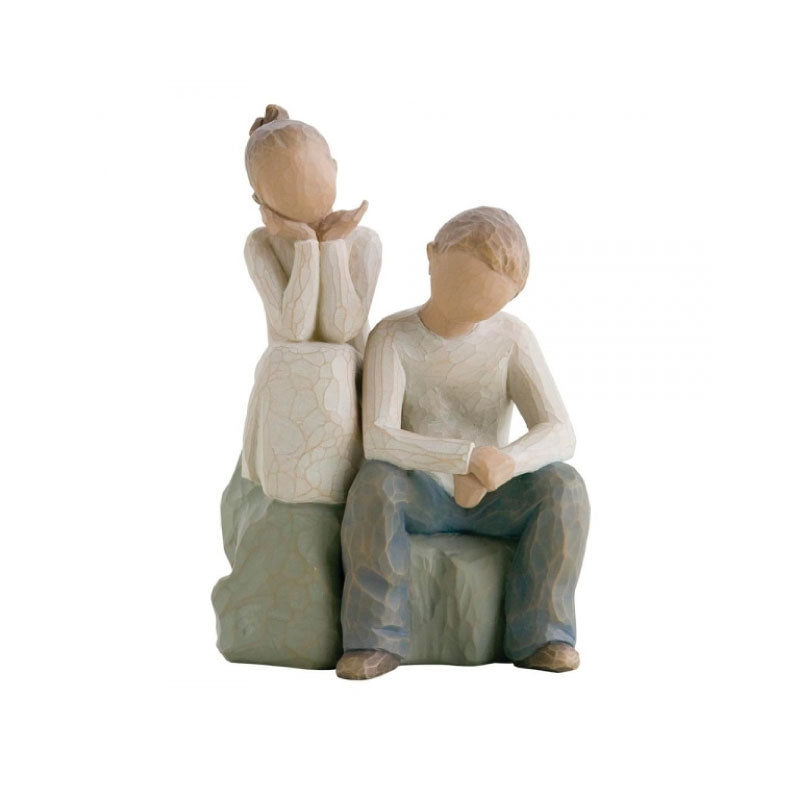 'Brother & Sister' Figurine