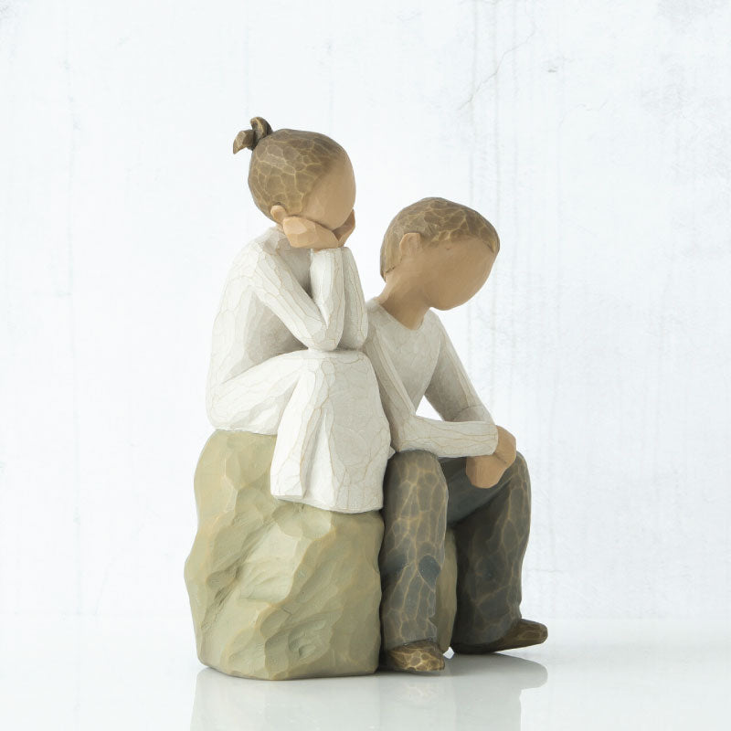 'Brother & Sister' Figurine
