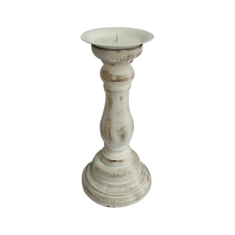 Esther Wood Candle Holder