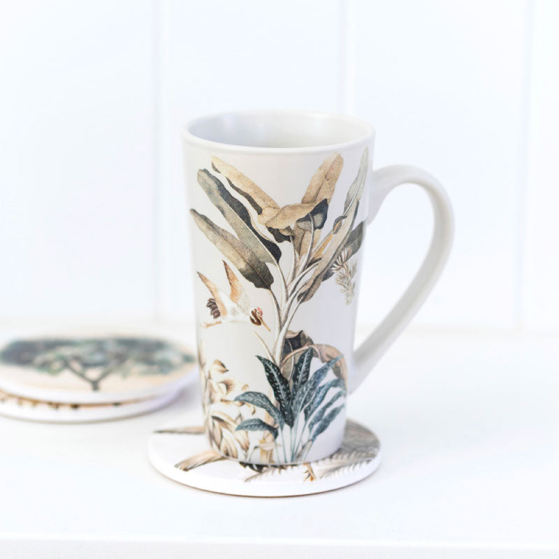 Exotic Ferns Latte Mug