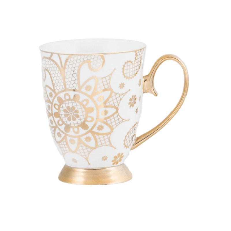 Georgia Lace Pearl Mug