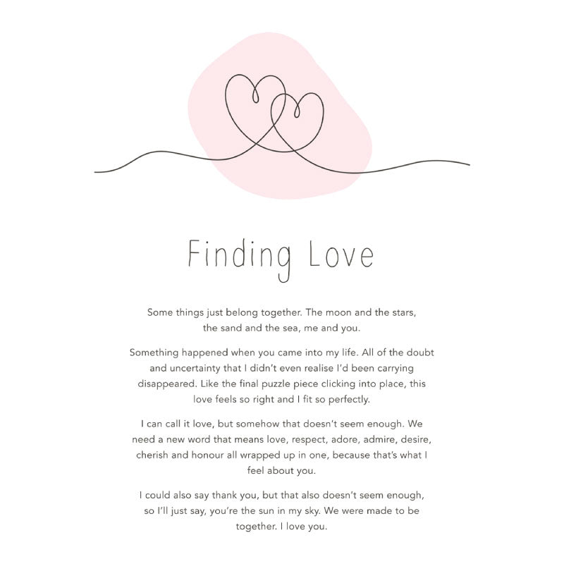 Gift of Words Finding Love Sign
