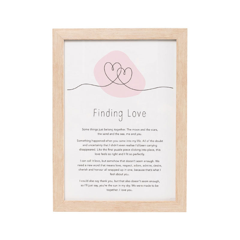 Gift of Words Finding Love Sign