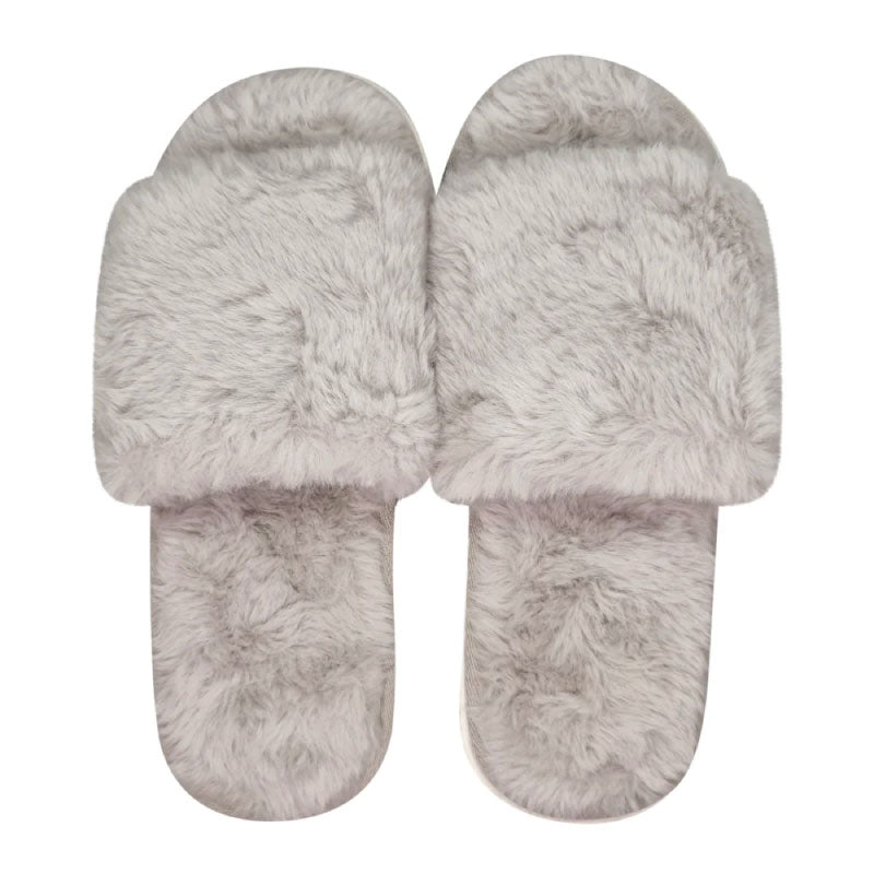 Holly Faux Fur Slippers M-L Dove