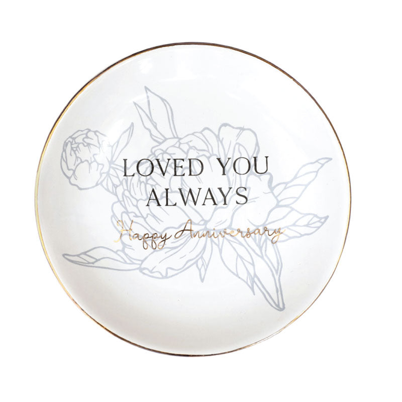 Anniversary Love Trinket Plate