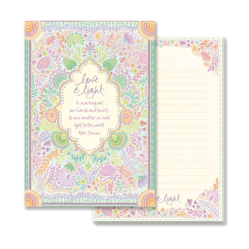 Love and Light Lined Note Pad