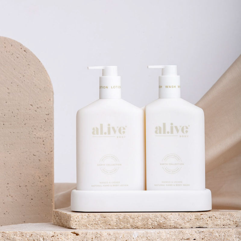 Mango & Lychee Wash & Lotion Duo + Tray