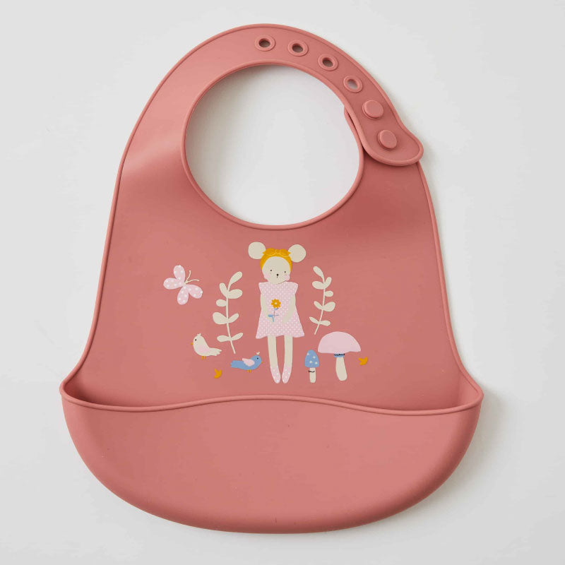 Silicone Scoop Bib In The Meadows Little Girl