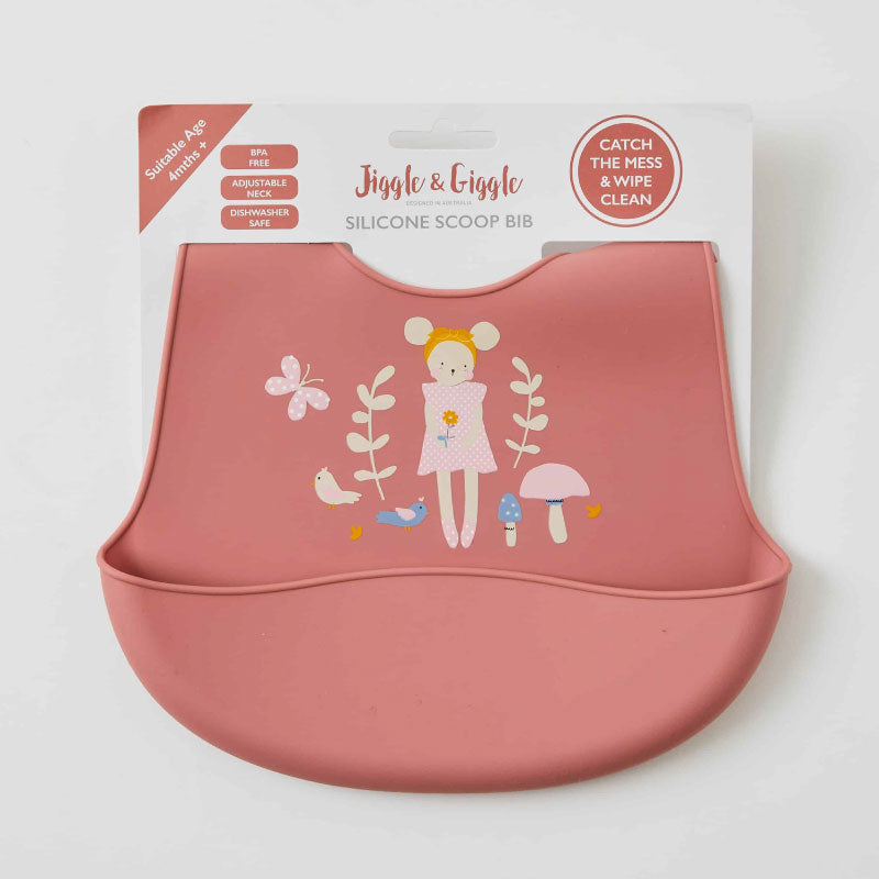 Silicone Scoop Bib In The Meadows Little Girl