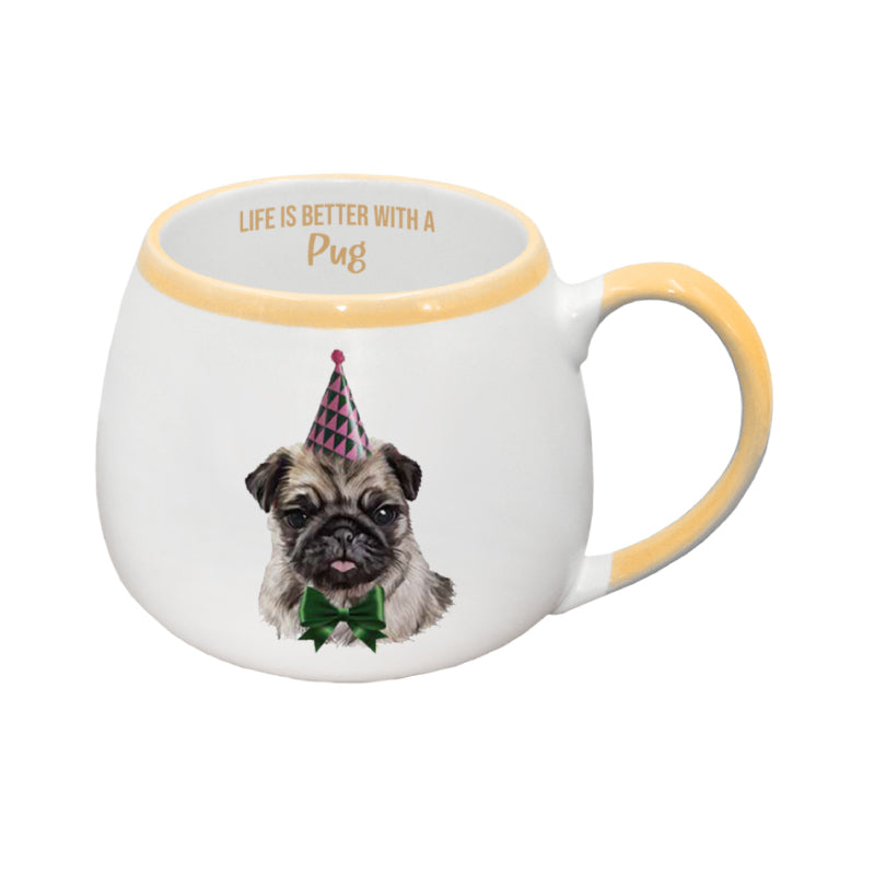 Painted Pet Pug Mug