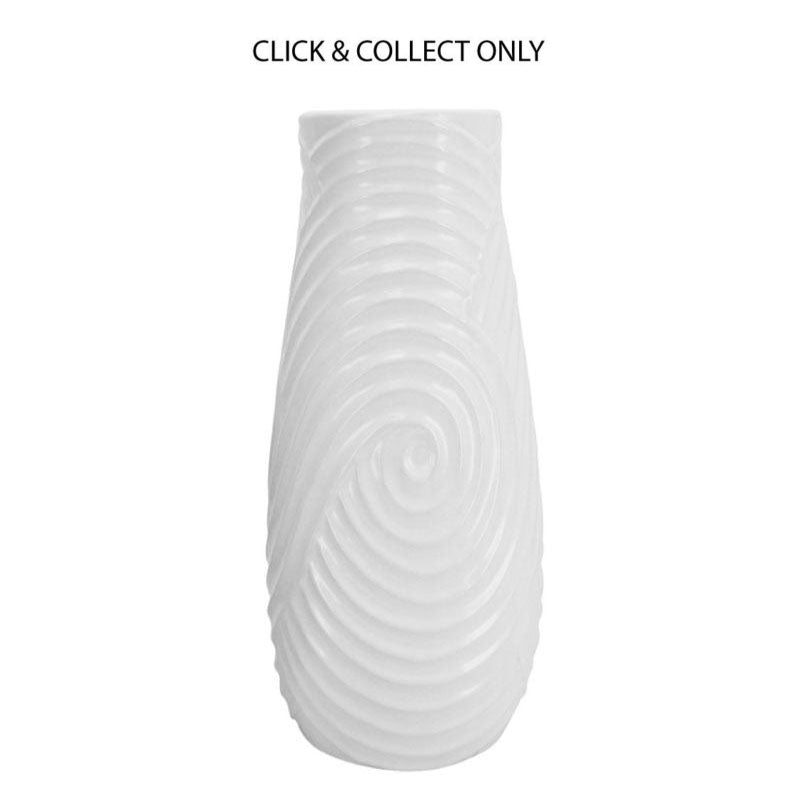 Swirling Vase Large White