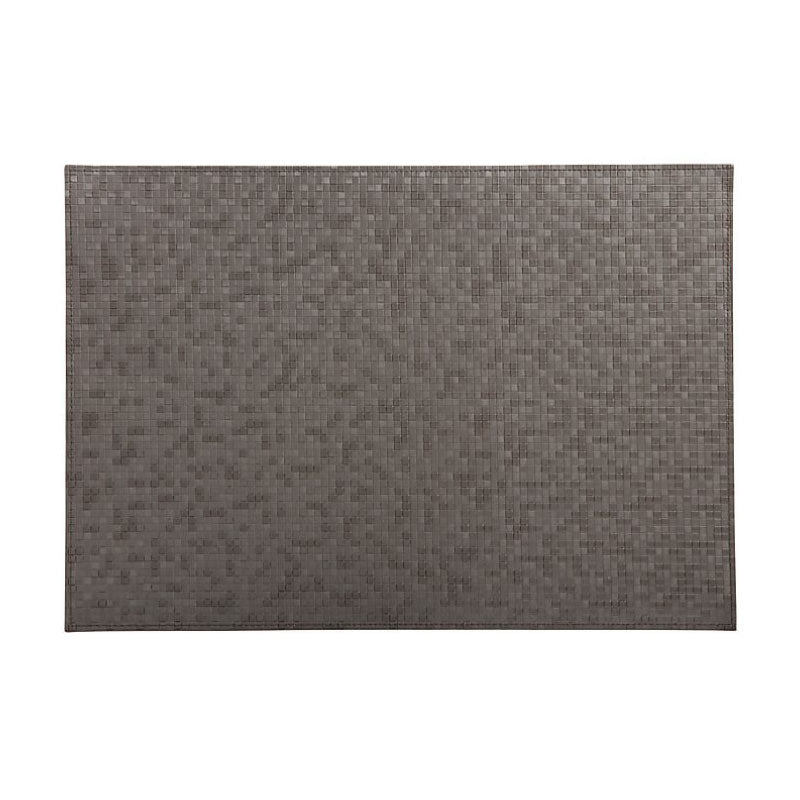 Table Accents Leather Look Mosaic Placemat 43x30cm Taupe