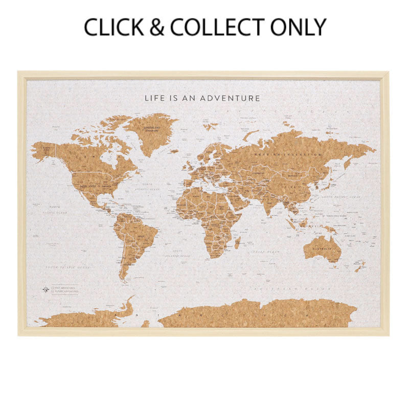 Travel Board Large World Map