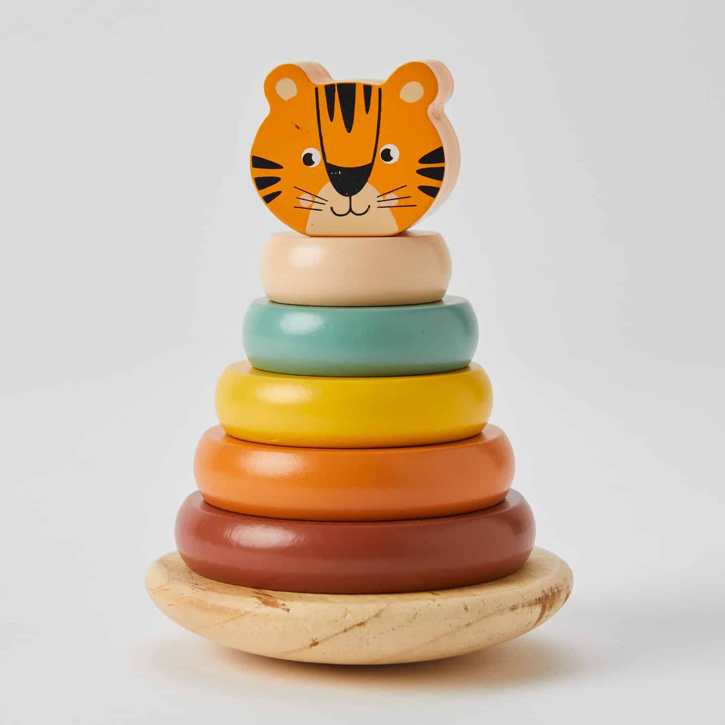 Tiger Wooden Tower Rings