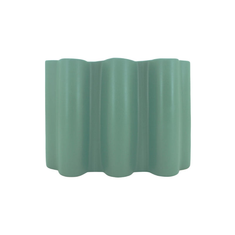 Wave Vase 25x19cm Green
