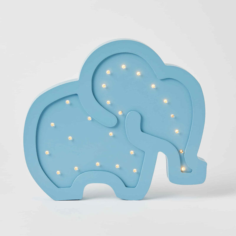 Wooden Elephant Light