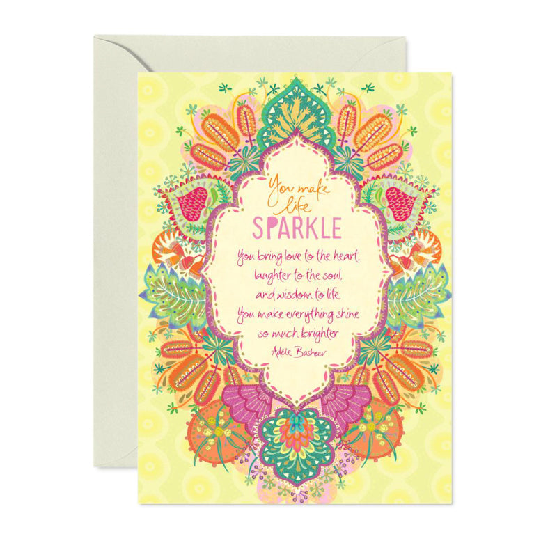 You Make Life Sparkle Greeting Card