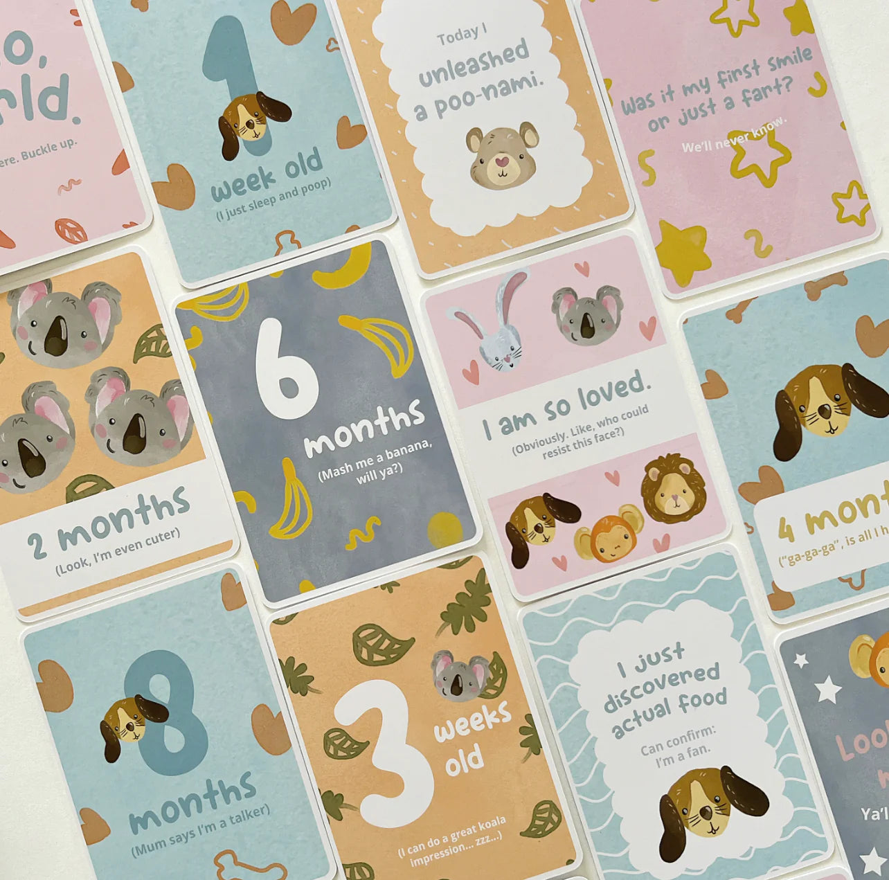 Cheeky Milestone Card Set