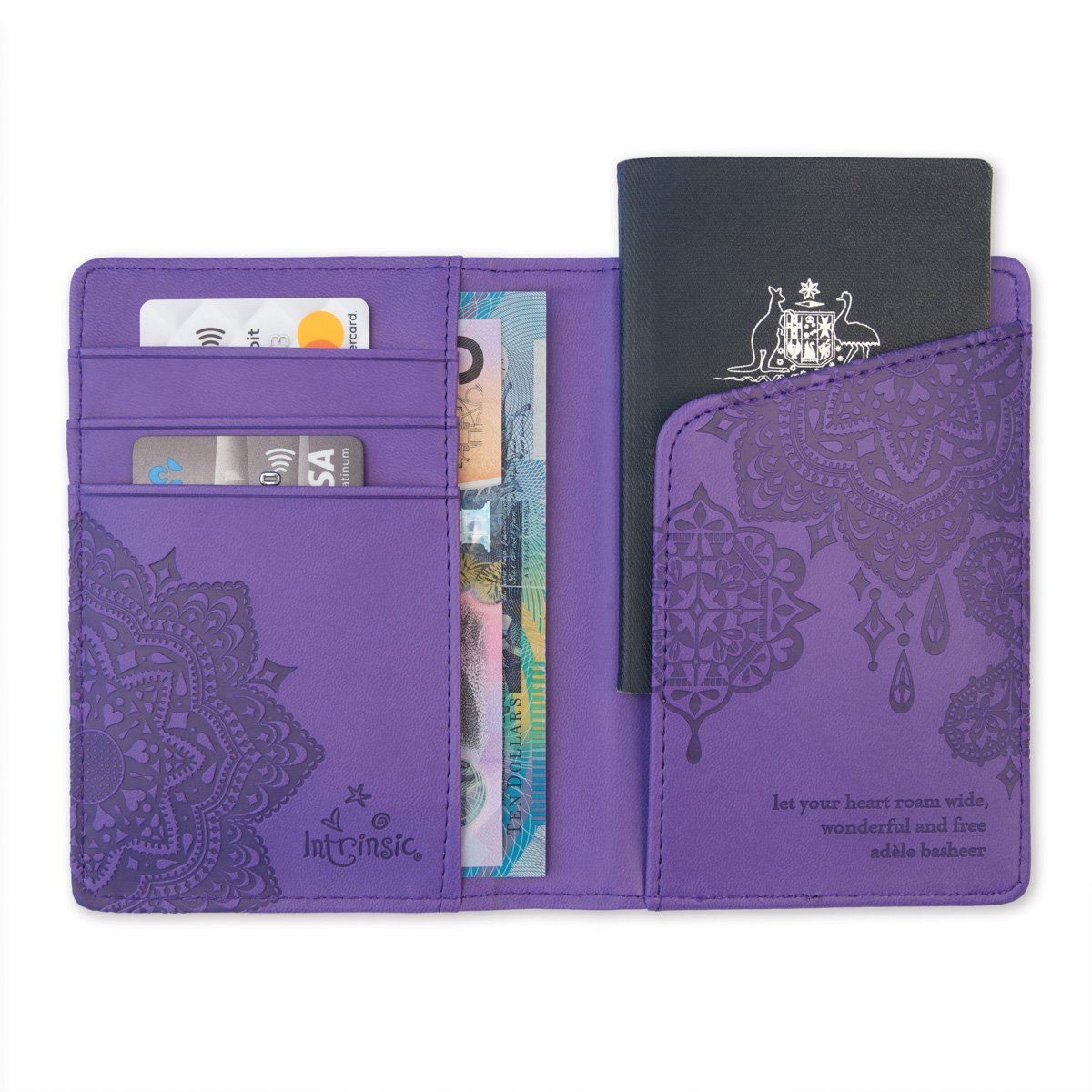 Violet Passport Wallet